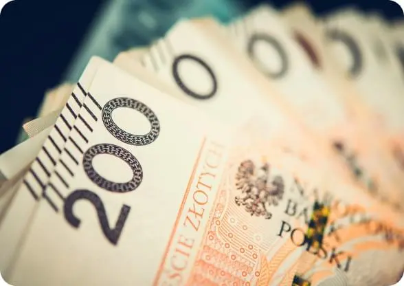Polskie banknoty jako symbol inwestowania środków i potencjalnych zysków z Immediate Profit